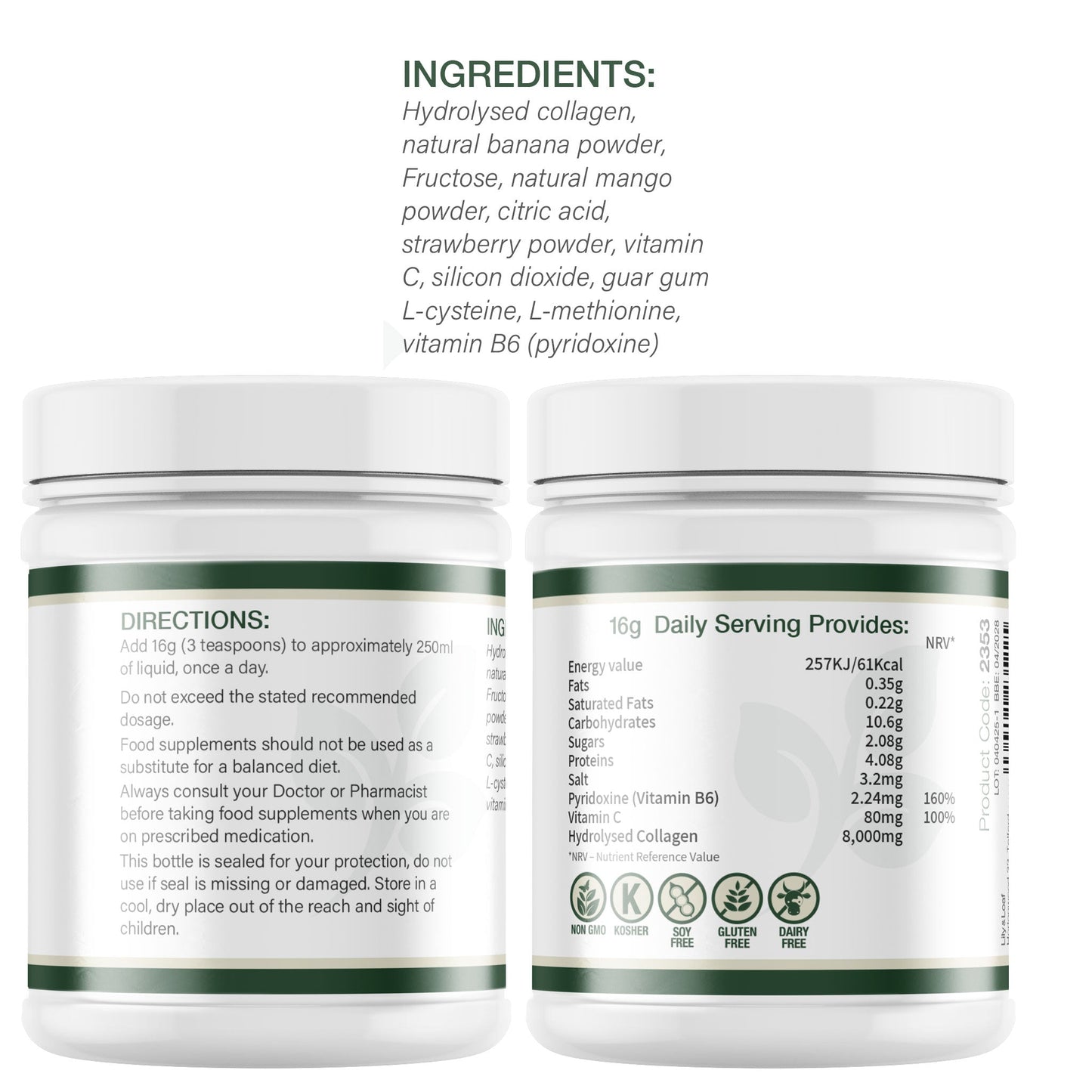Hydrolysed Collagen + 8,700mg High Strength