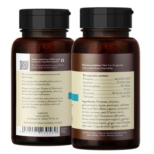 Proactazyme, Digestive, Enzyme Supplement, Bloating | Nature's Sunshine