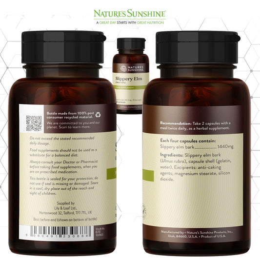 Digestive discomfort, Slippery Elm, nutritious | Nature's Sunshine