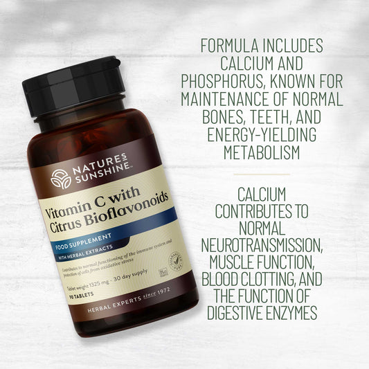 Vitamin C, bioflavonoids, immune, skin, tiredness | Nature's Sunshine