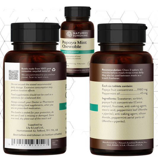 Breath-freshening, Digestion, Papaya, Papain