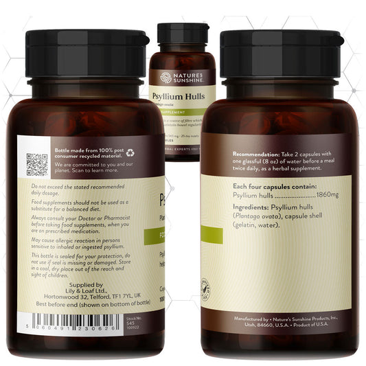 Fibre, Psyllium, oat bran, Vitamins | Nature's Sunshine