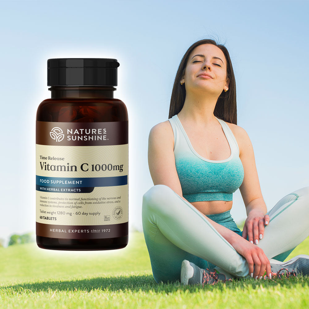 Vitamin C, timed release, immune, skin, tiredness | Nature's Sunshine