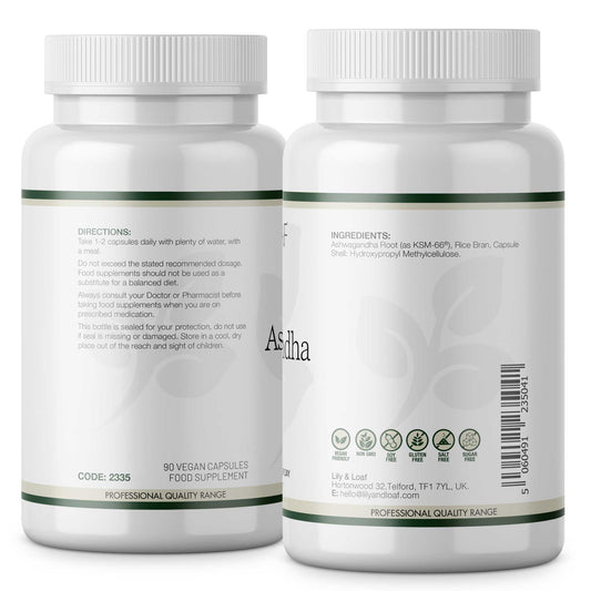 Ashwagandha, 500mg, adaptogen, tonic | Lily & Loaf