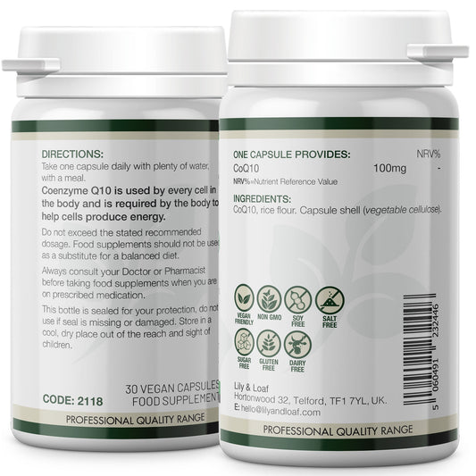 CoQ10, Ubiquinone, muscle, heart, metabolism | Lily & Loaf