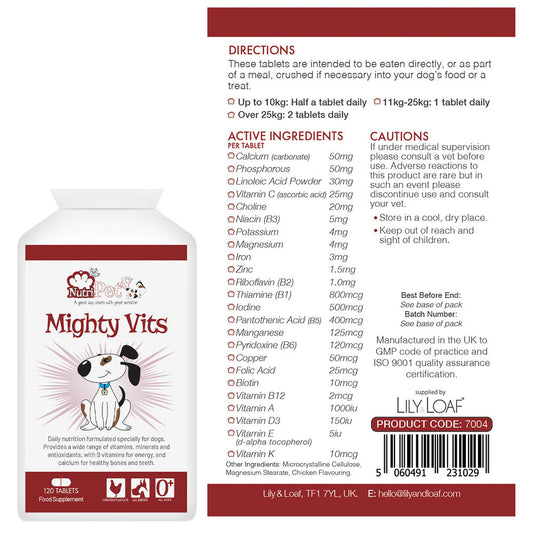 Pet supplements, vitamins & minerals, chicken flavour | Nutri-Pets