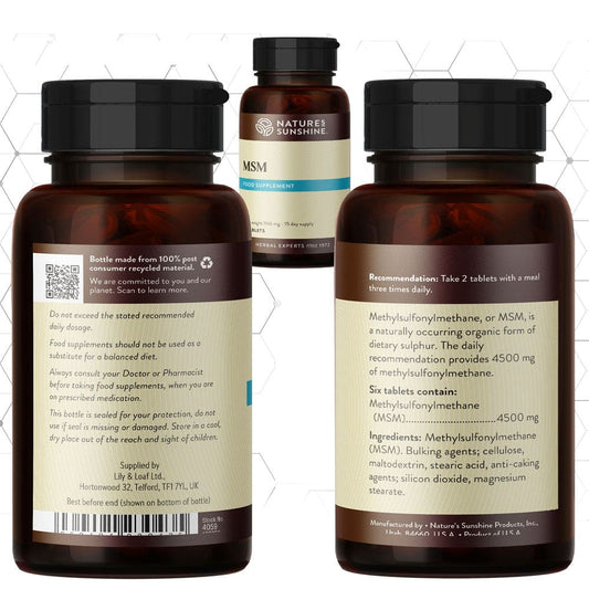 MSM, Methylsulphonylmethane, Cartilage, Athletes, Skin | Nature's Sunshine