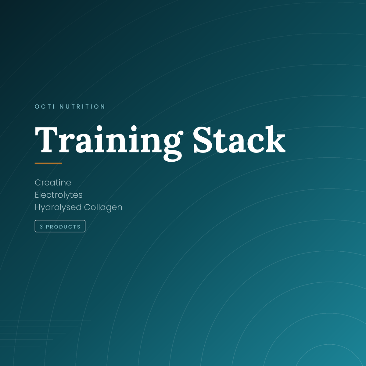 Octi Training Stack — Creatine, Electrolytes and Hydrolysed Collagen