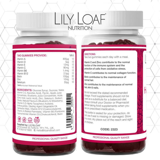 Hair Skin & Nails Gummies, Supplements | Lily & Loaf