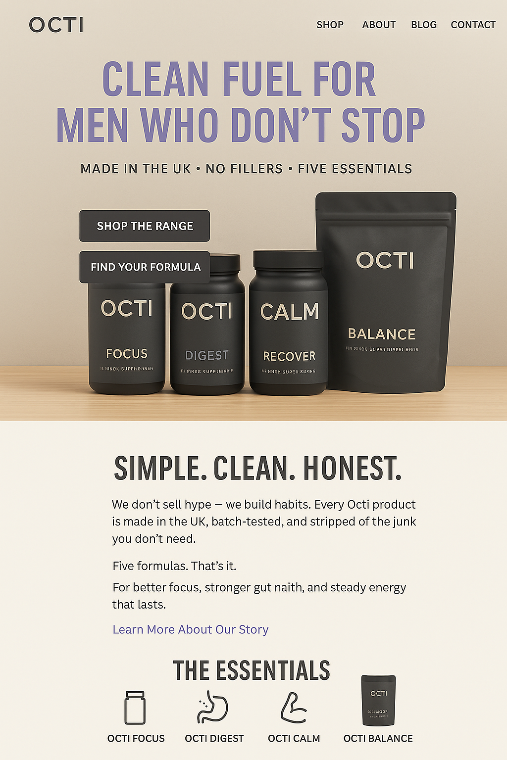 The Ultimate Morning Stack for Professionals & Gym-Goers | Creatine + Collagen + Energy by Octi Nutrition