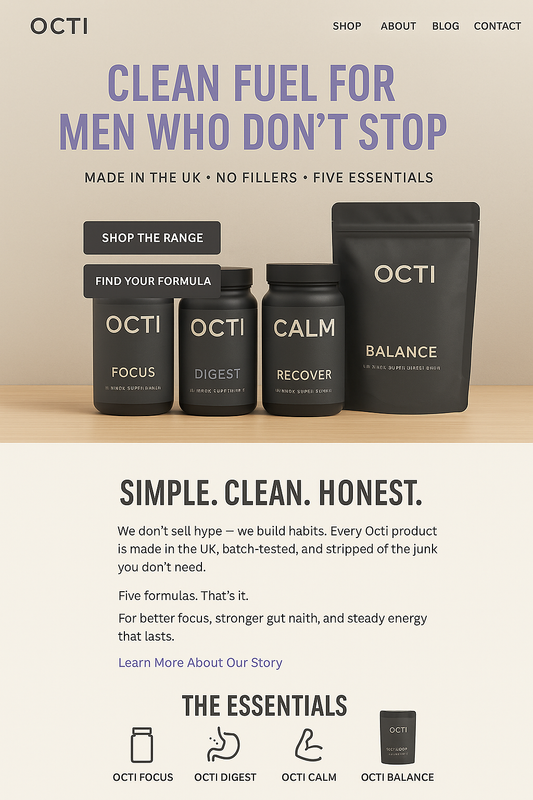 The Ultimate Morning Stack for Professionals & Gym-Goers | Creatine + Collagen + Energy by Octi Nutrition