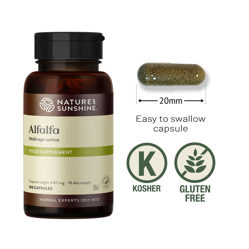 Alfalfa root, vitamins, minerals, isoflavones | Nature's Sunshine