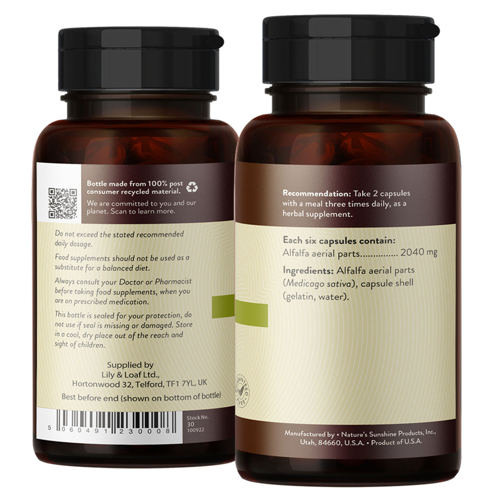Alfalfa root, vitamins, minerals, isoflavones | Nature's Sunshine