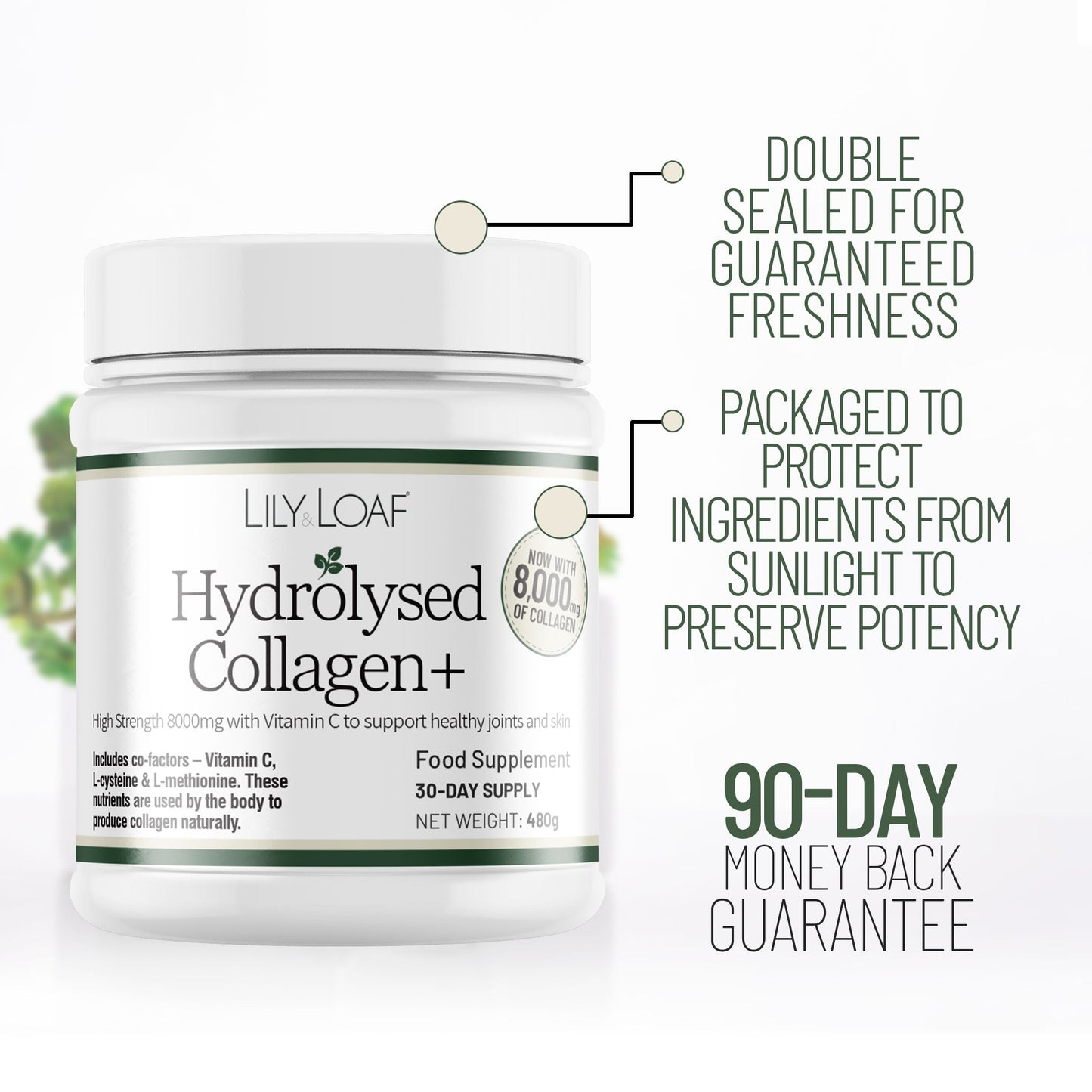 Hydrolysed Collagen + 8,700mg High Strength