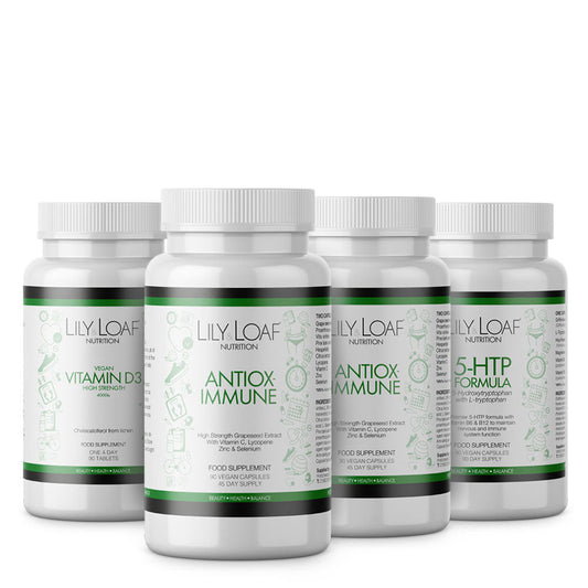 Antiox-Immune, Vitamin D, 5-HTP, Essentials Collection | Lily & Loaf