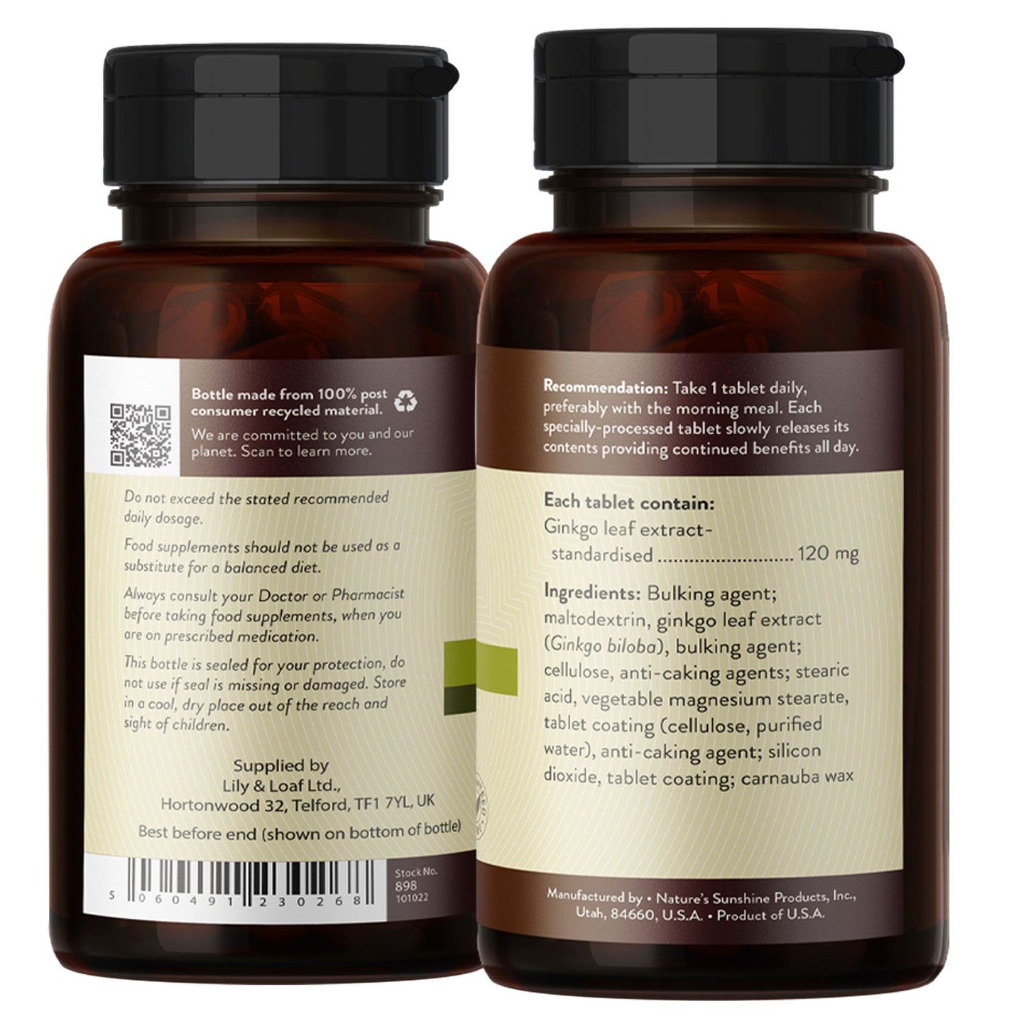 Ginkgo, timed release, circulation, heart health | Nature's Sunshine
