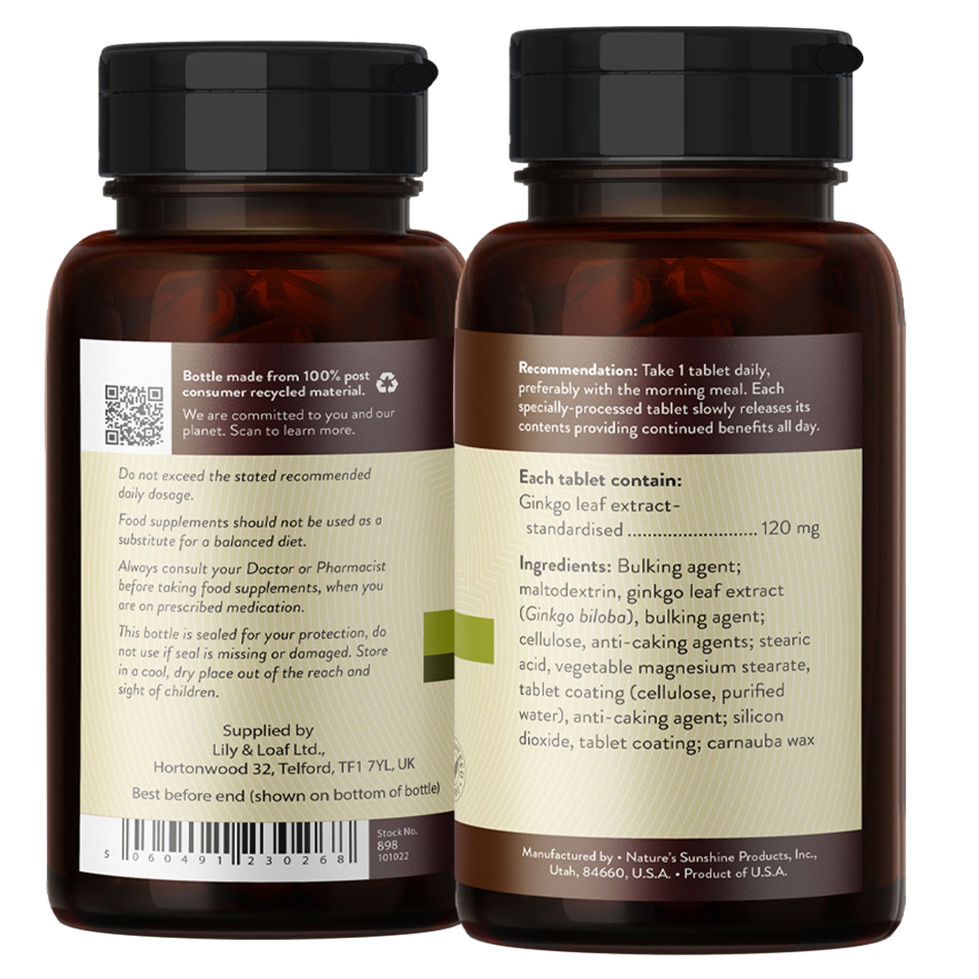 Ginkgo, timed release, circulation, heart health | Nature's Sunshine