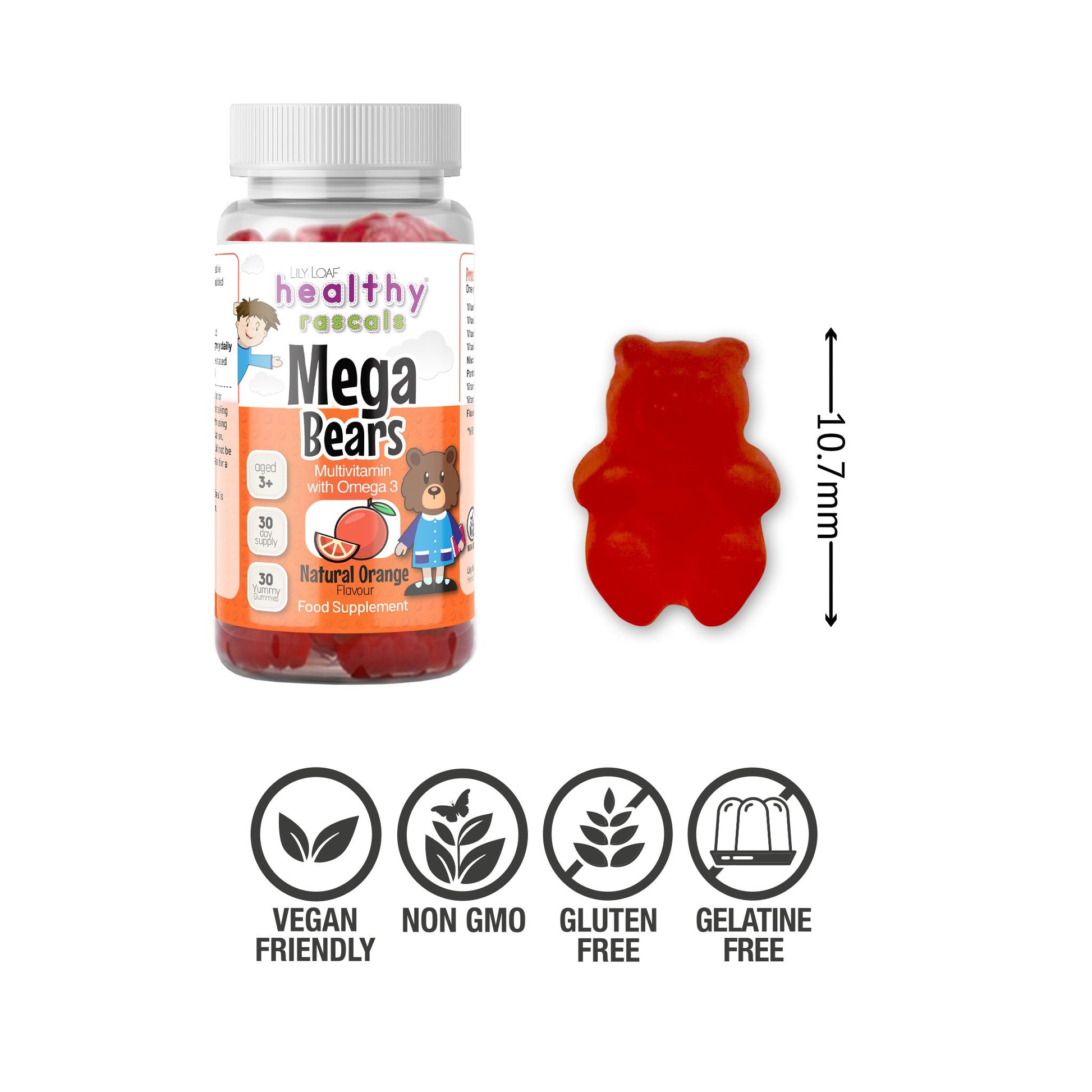 Healthy Rascals, Mega Bears, Omega 3 for kids | Lily & Loaf
