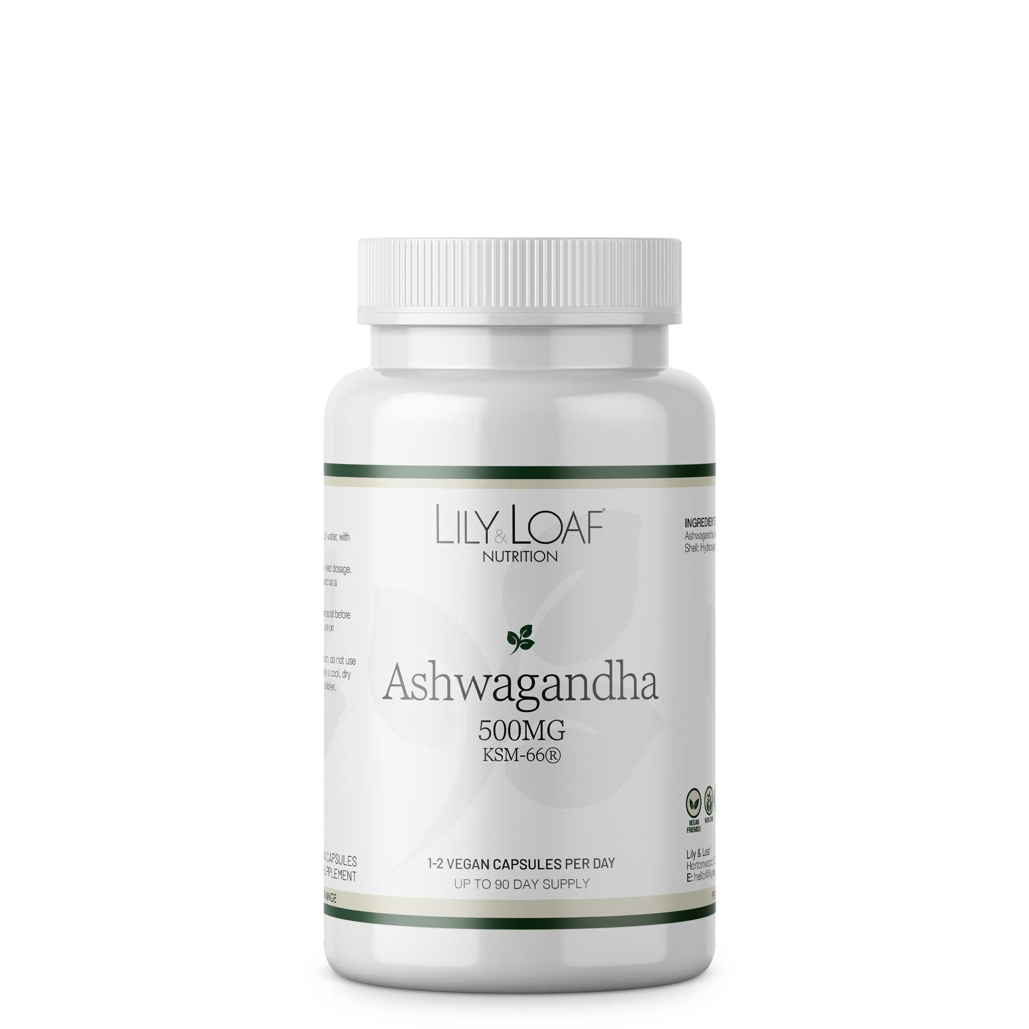 Ashwagandha, 500mg, adaptogen, tonic | Lily & Loaf
