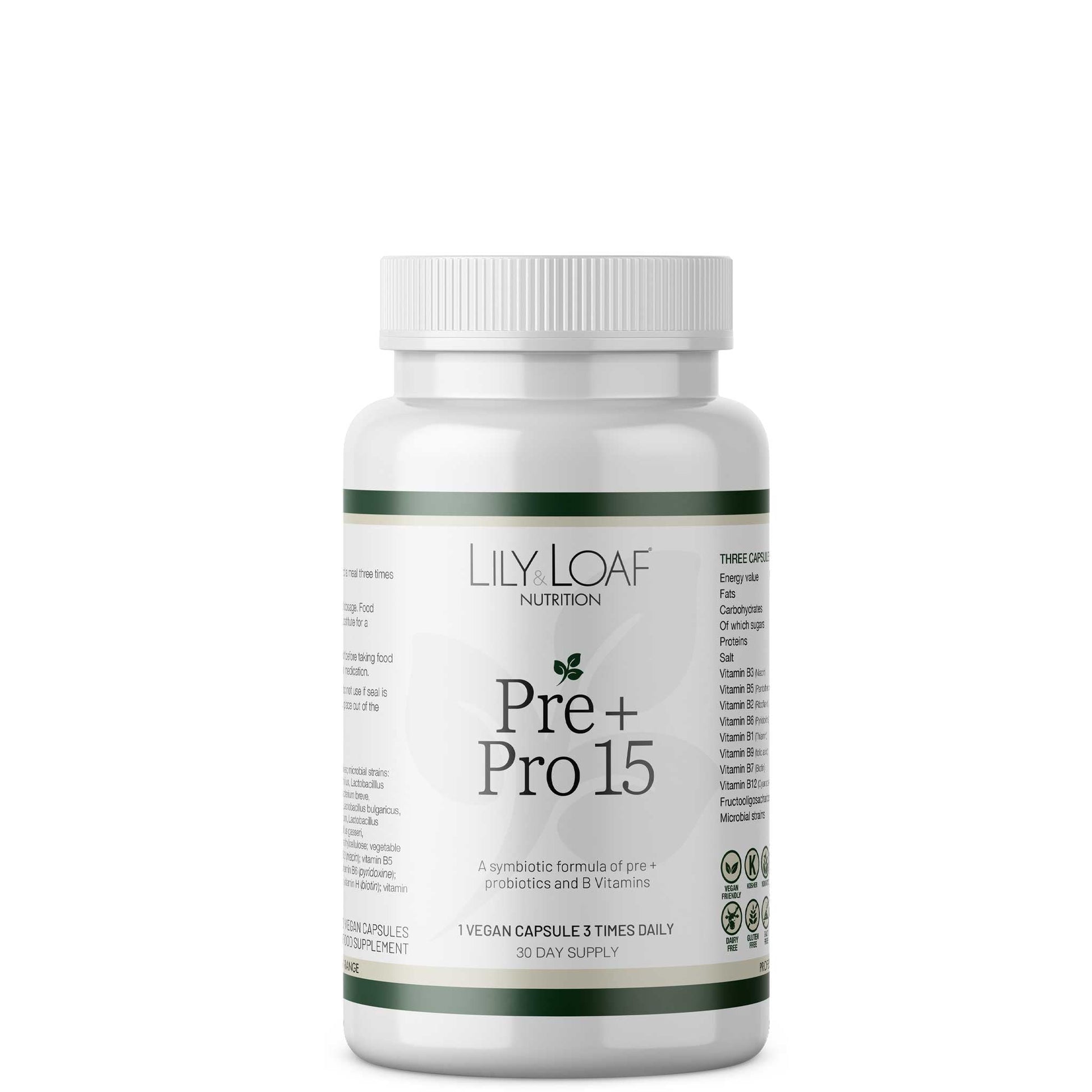 Prebiotic & Probiotic with B-Vitamins intestinal | Lily & Loaf