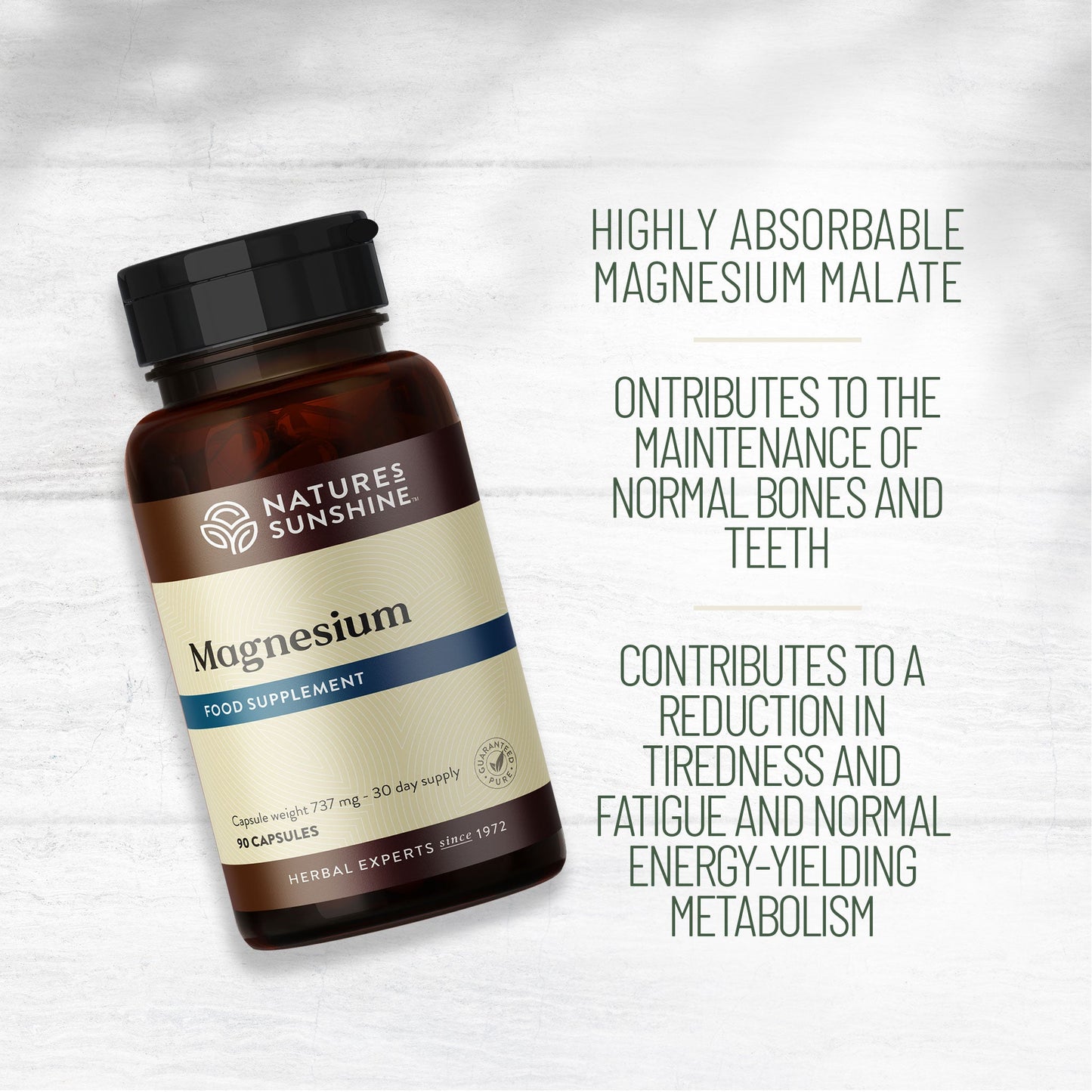 Bones, Teeth, Tiredness, Fatigue, Magnesium | Nature's Sunshine