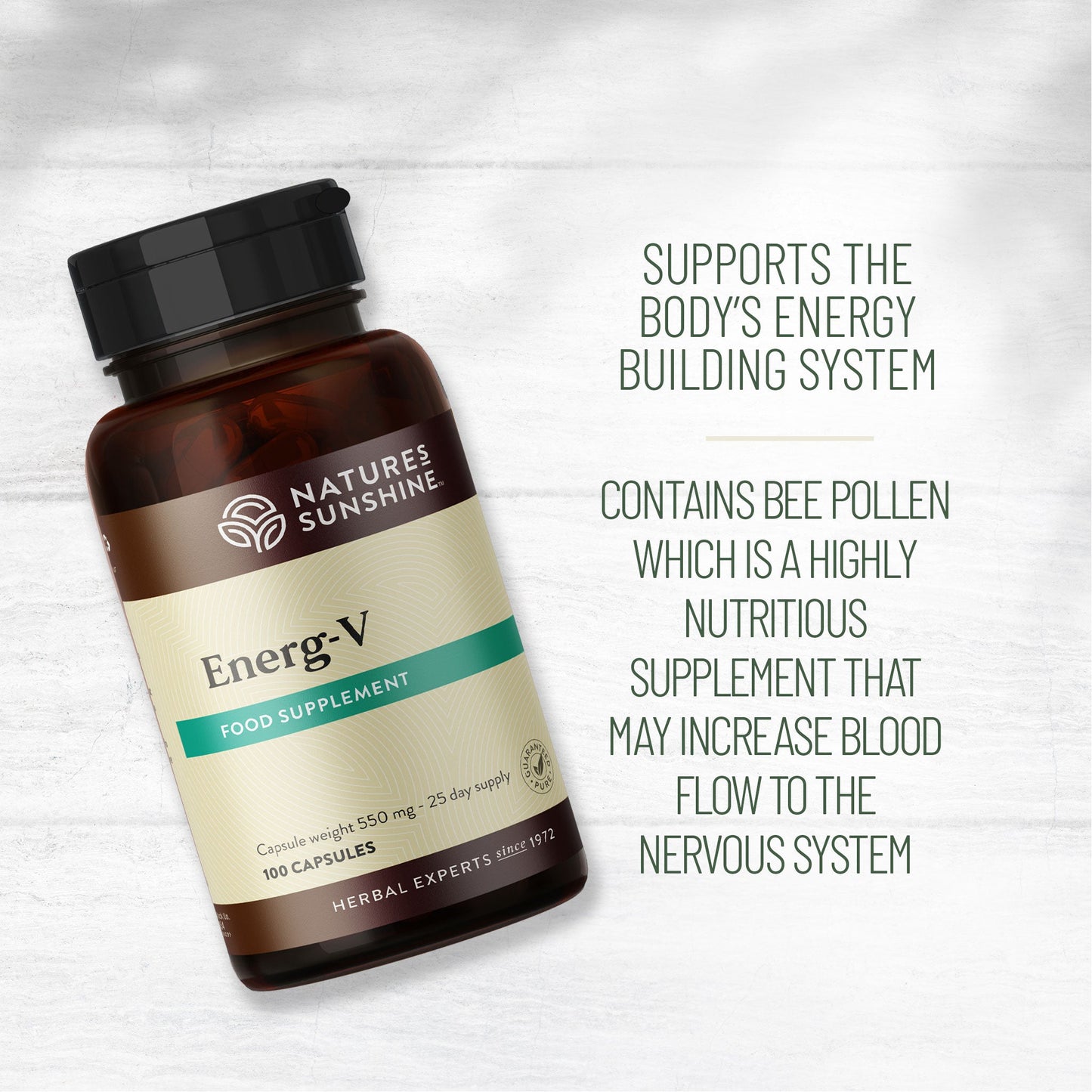 Bee pollen, adaptogens, energy, vitality | Nature's Sunshine