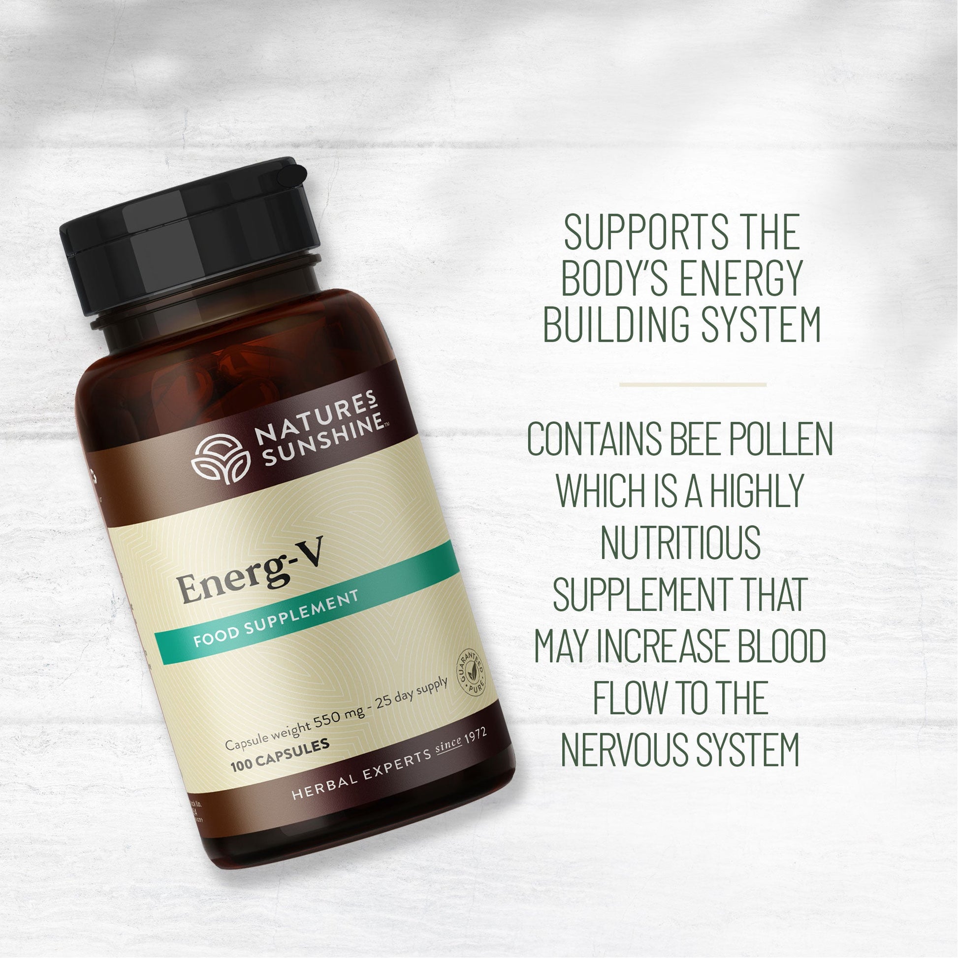 Bee pollen, adaptogens, energy, vitality | Nature's Sunshine