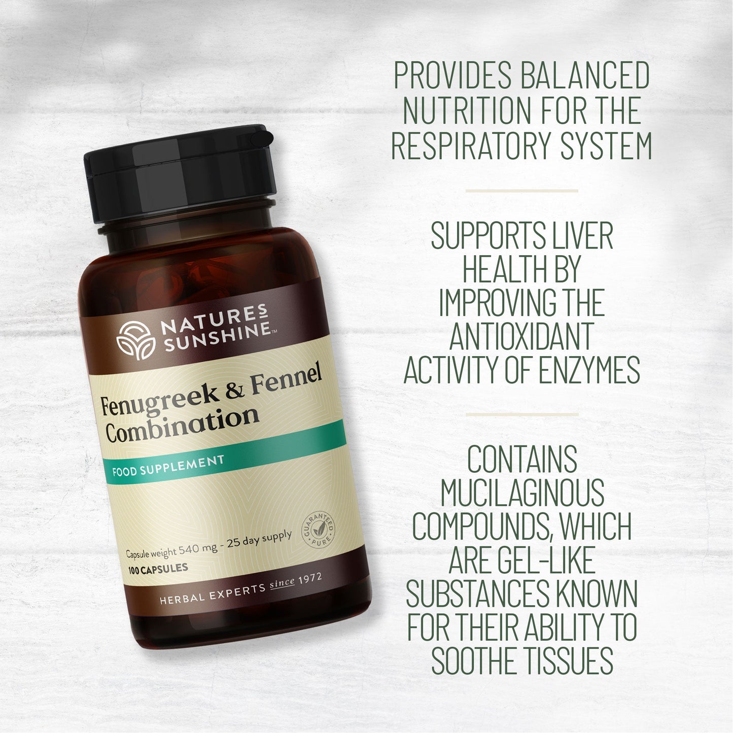 Nutrition, respiratory, Fenugreek, Fennel | Nature's Sunshine