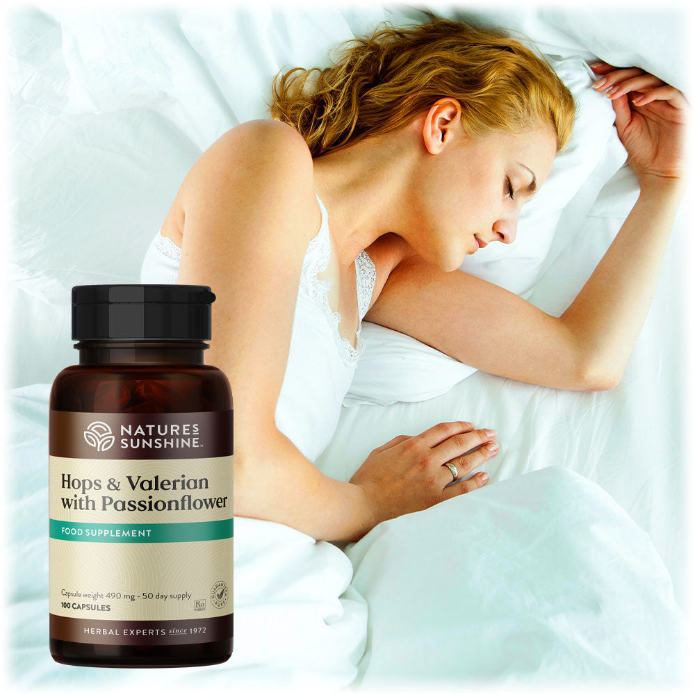 Hops & Valerian, Passionflower, Sleep, Stress Relief 