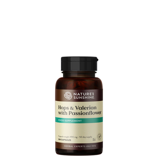 Hops & Valerian, Passionflower, Sleep, Stress Relief 