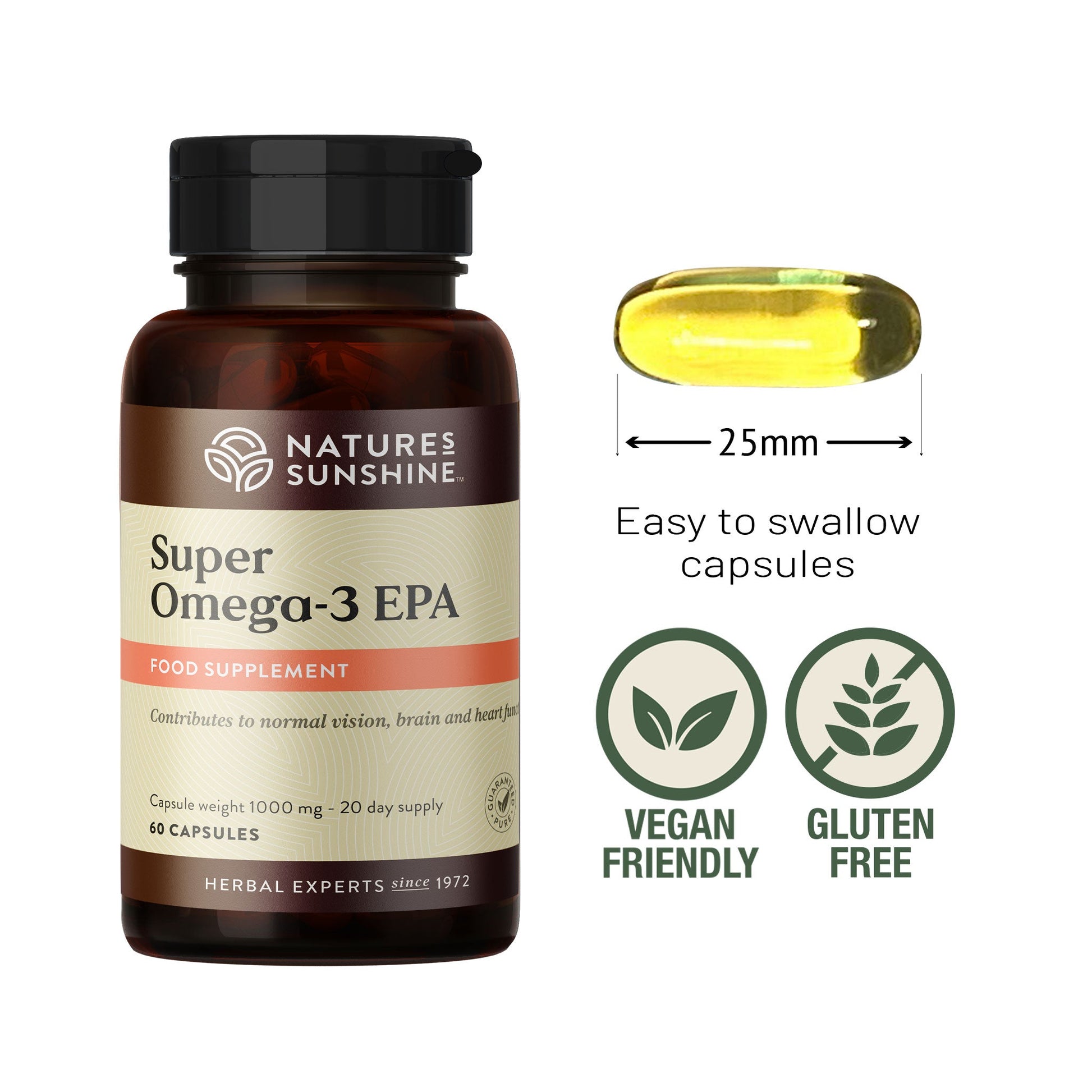 Omega-3, EPA, DHA, brain, skin, vision | Nature's Sunshine