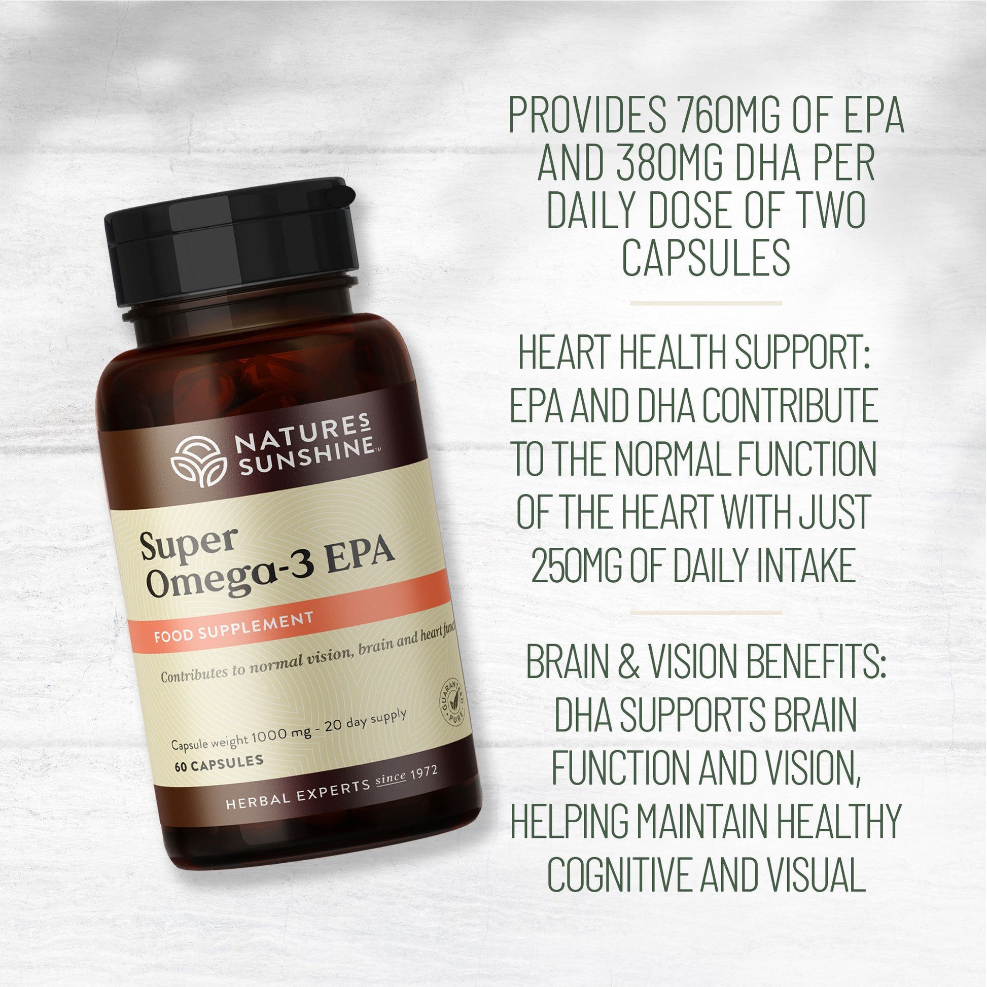 Omega-3, EPA, DHA, brain, skin, vision | Nature's Sunshine