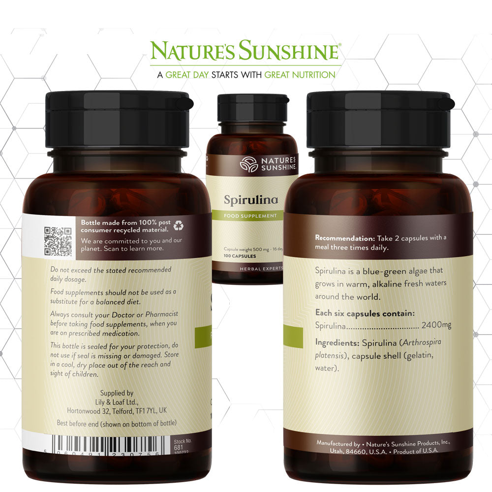 Spirulina, algae, amino acids, protein | Nature's Sunshine