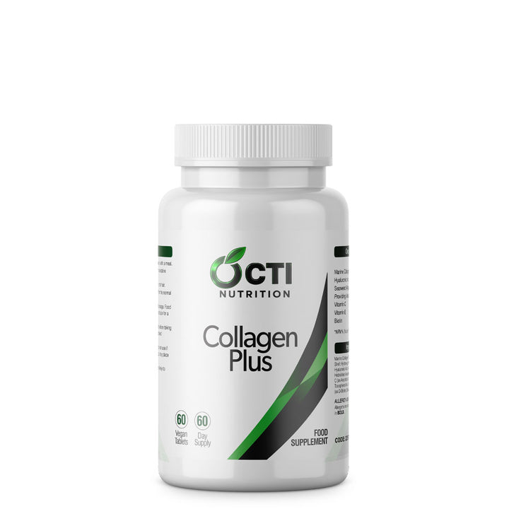 OCTI Nutrition Collagen Plus supplement bottle on a white background