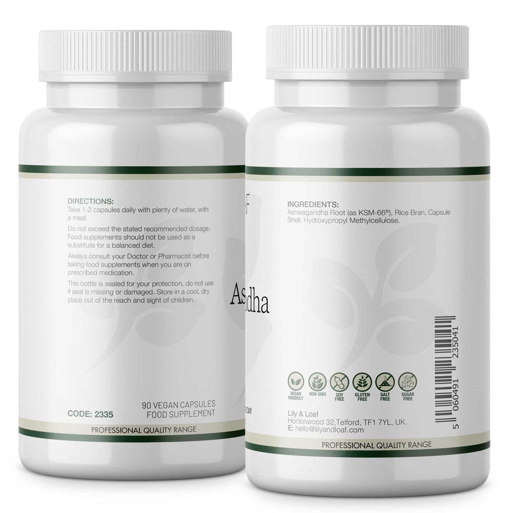 Ashwagandha, 500mg, adaptogen, tonic | Lily & Loaf