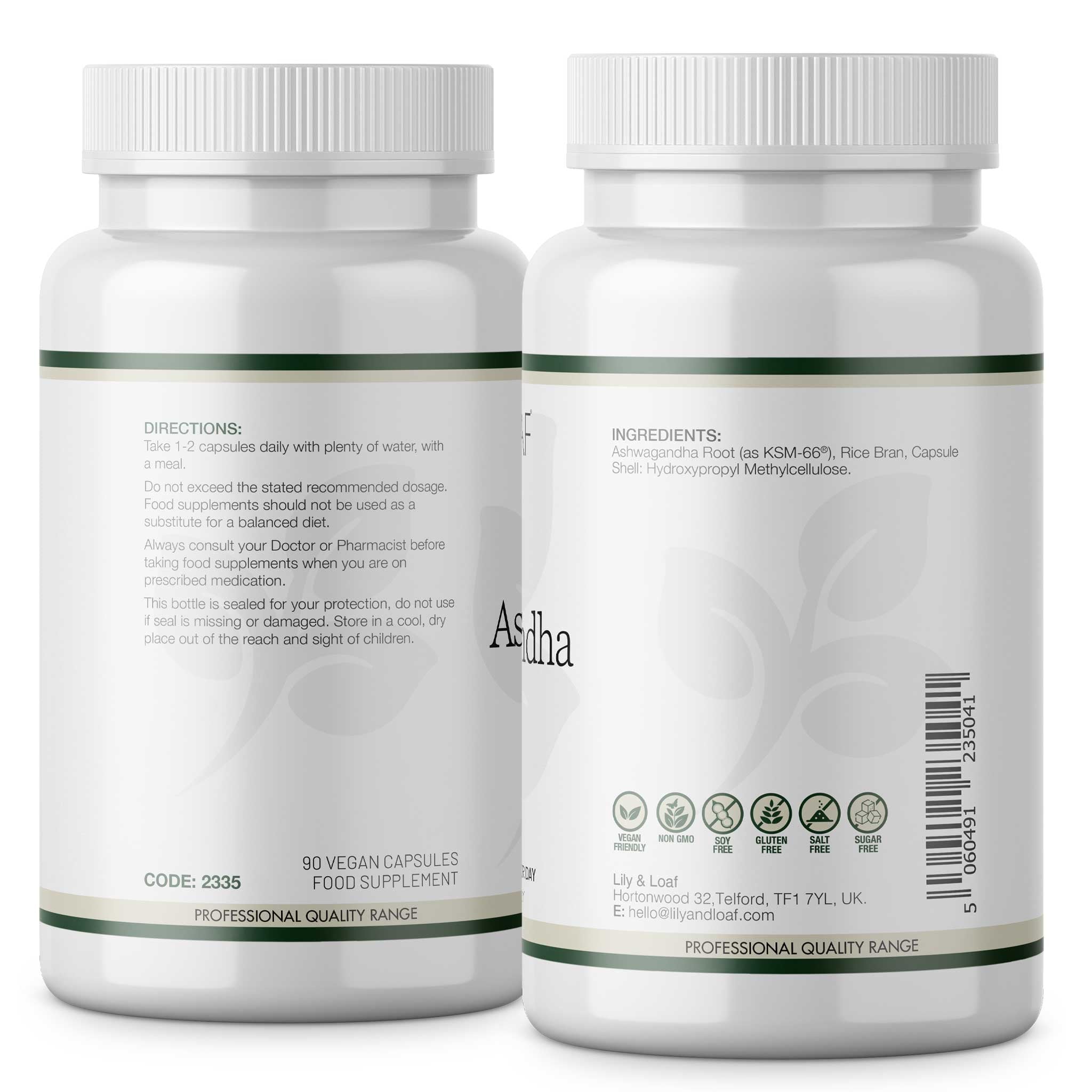 Ashwagandha, 500mg, adaptogen, tonic | Lily & Loaf