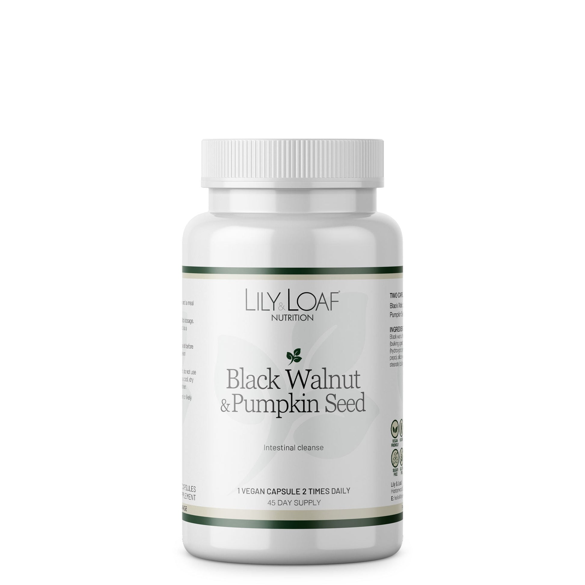 Black Walnut, Pumpkin Seed, Intestinal Cleanse | Lily & Loaf