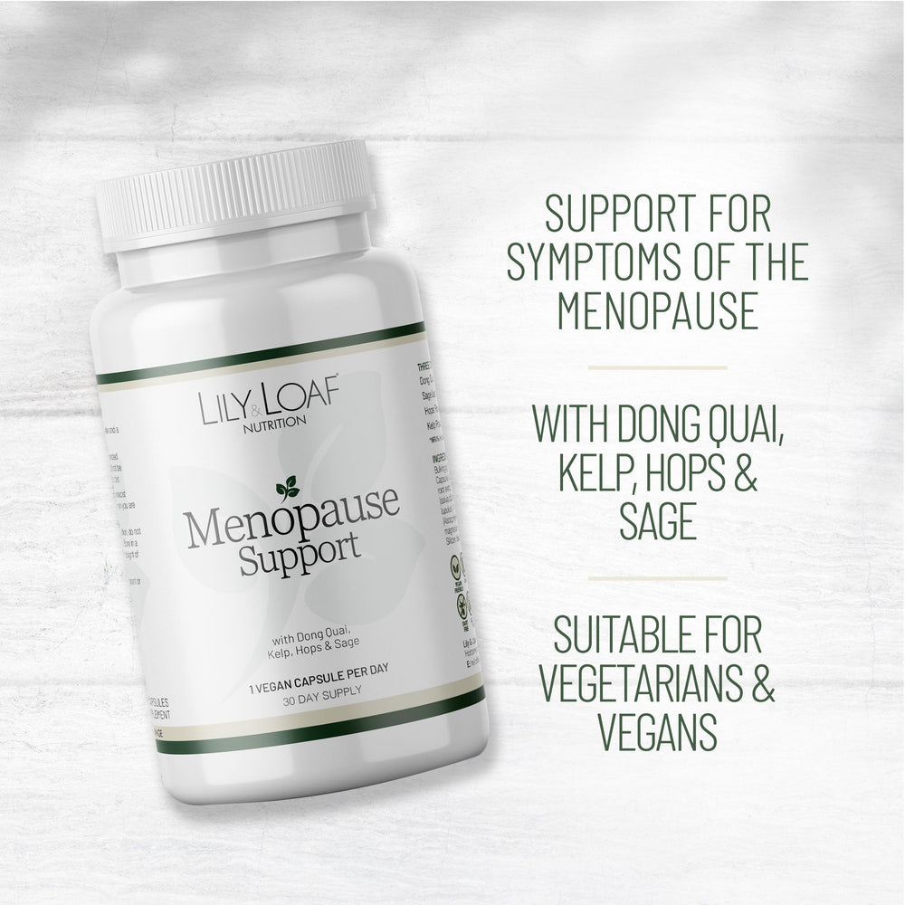 Menopause Support, dong quai, sage, hops, kelp | Lily & Loaf