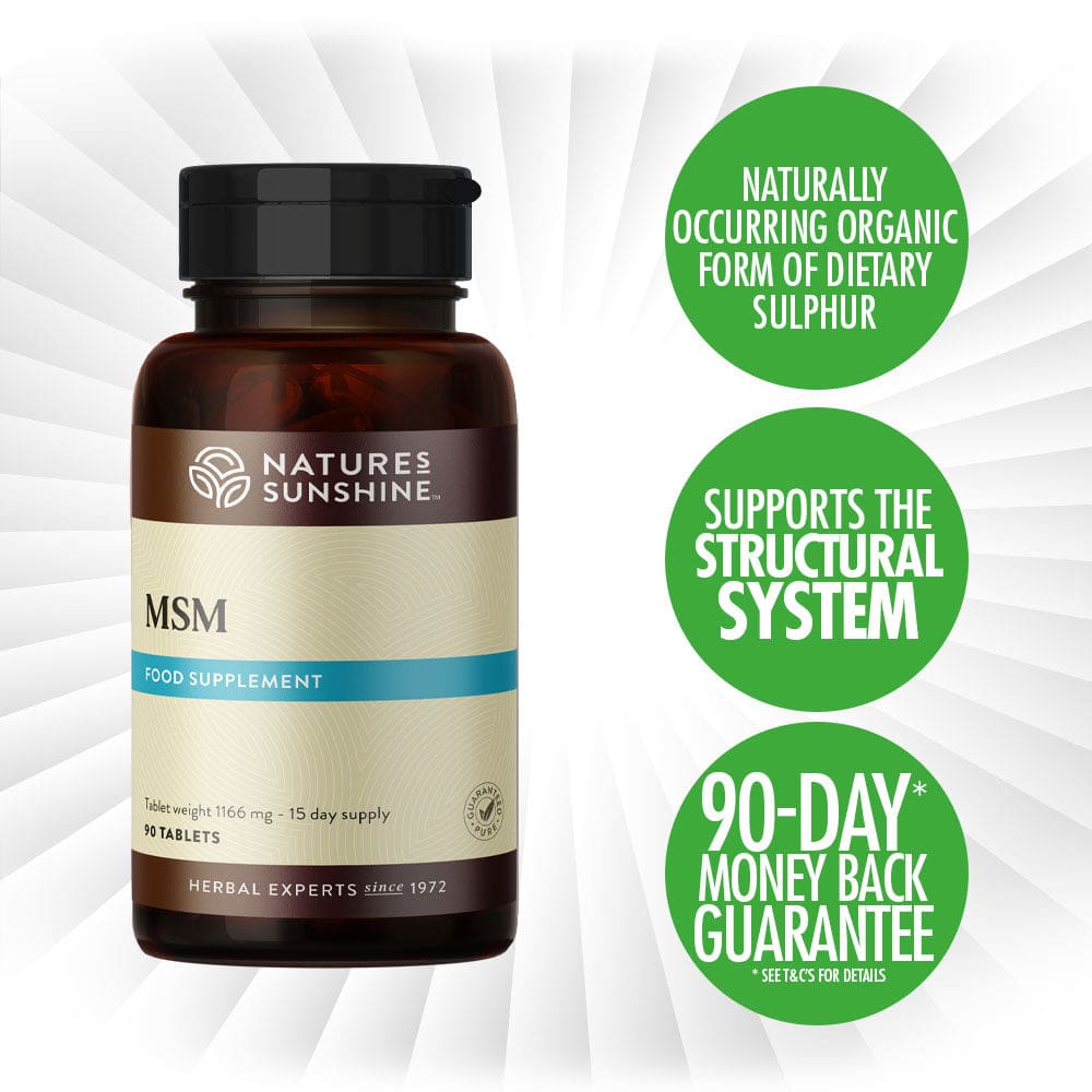 MSM, Methylsulphonylmethane, Cartilage, Athletes, Skin | Nature's Sunshine