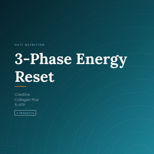 Octi 3-Phase Energy Reset Stack — 5-HTP, Creatine and Collagen Plus