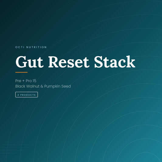 Octi Gut Reset Stack — Pre + Pro 15 and Black Walnut & Pumpkin Seed