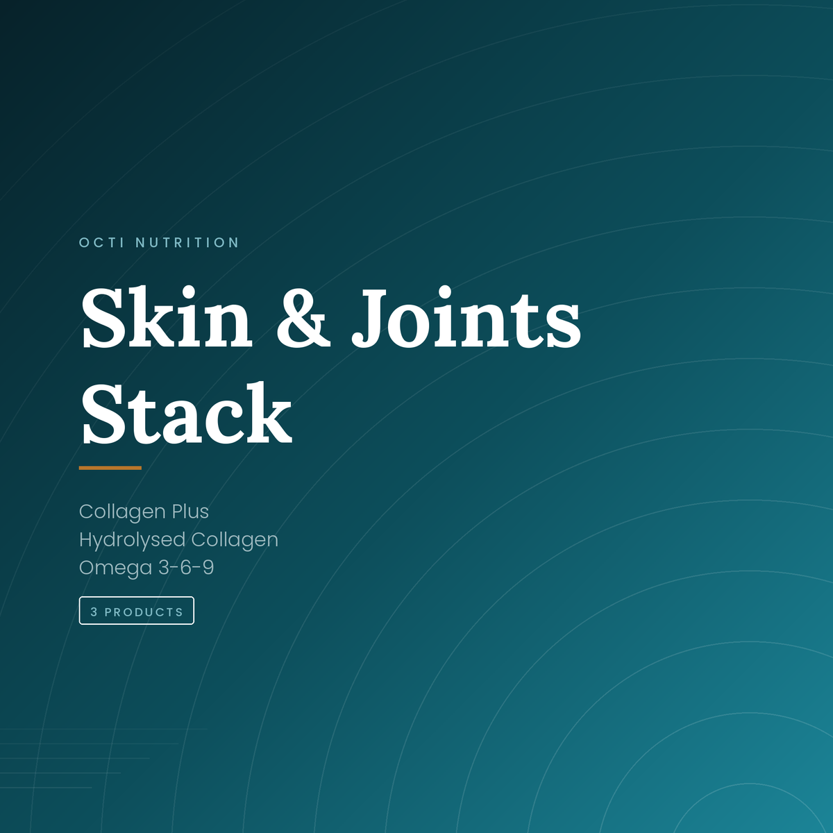 Octi Skin & Joints Stack — Collagen Plus, Hydrolysed Collagen and Omega 3-6-9