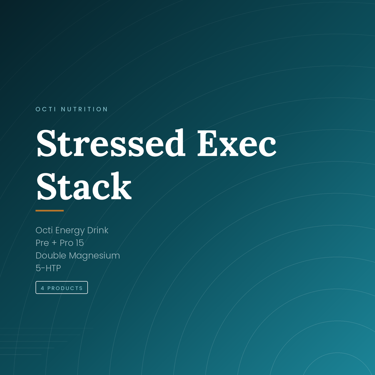 Octi Stressed Exec Stack — Energy Drink, Pre + Pro 15, Double Magnesium and 5-HTP