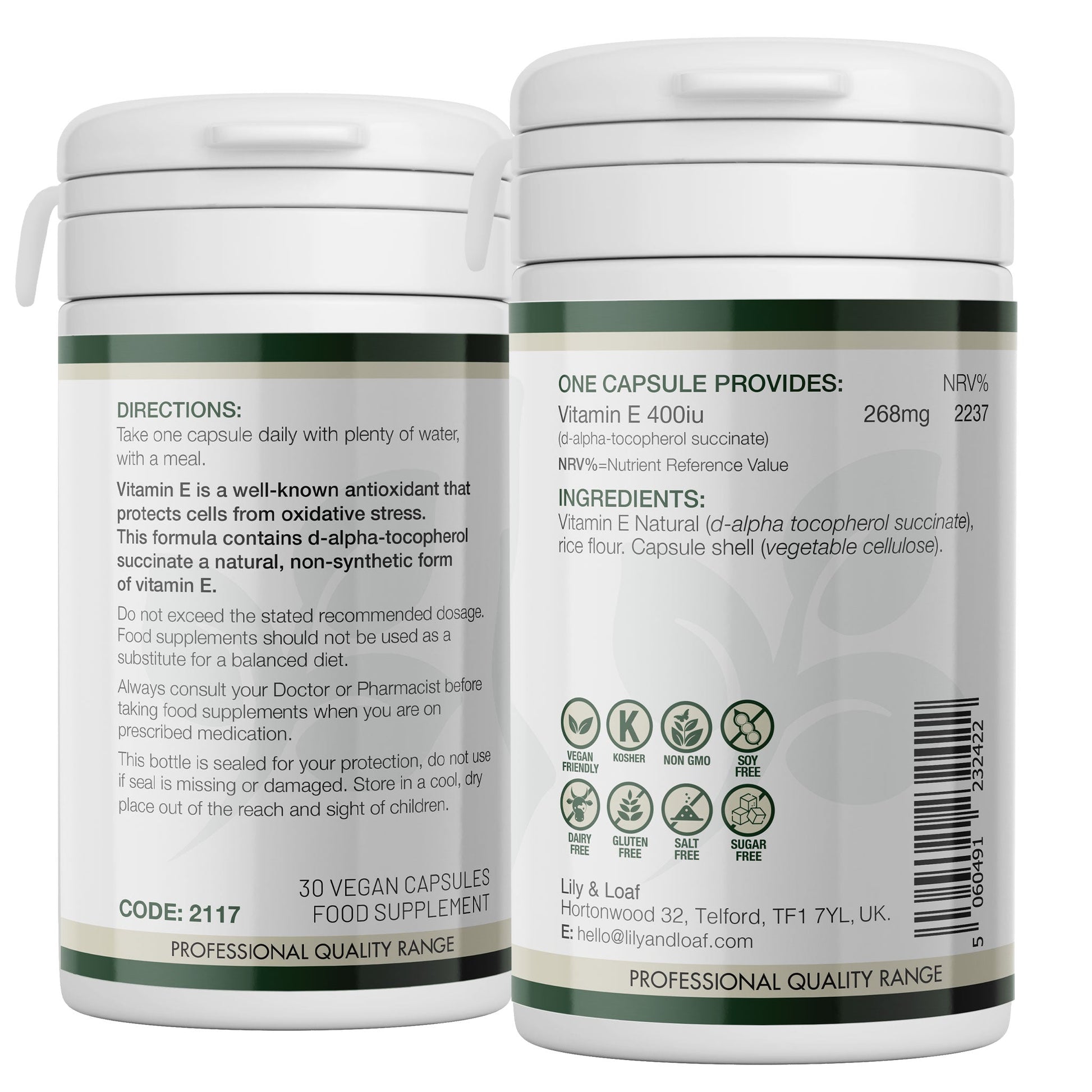 Vitamin E, antioxidant, immune support, anti-ageing 